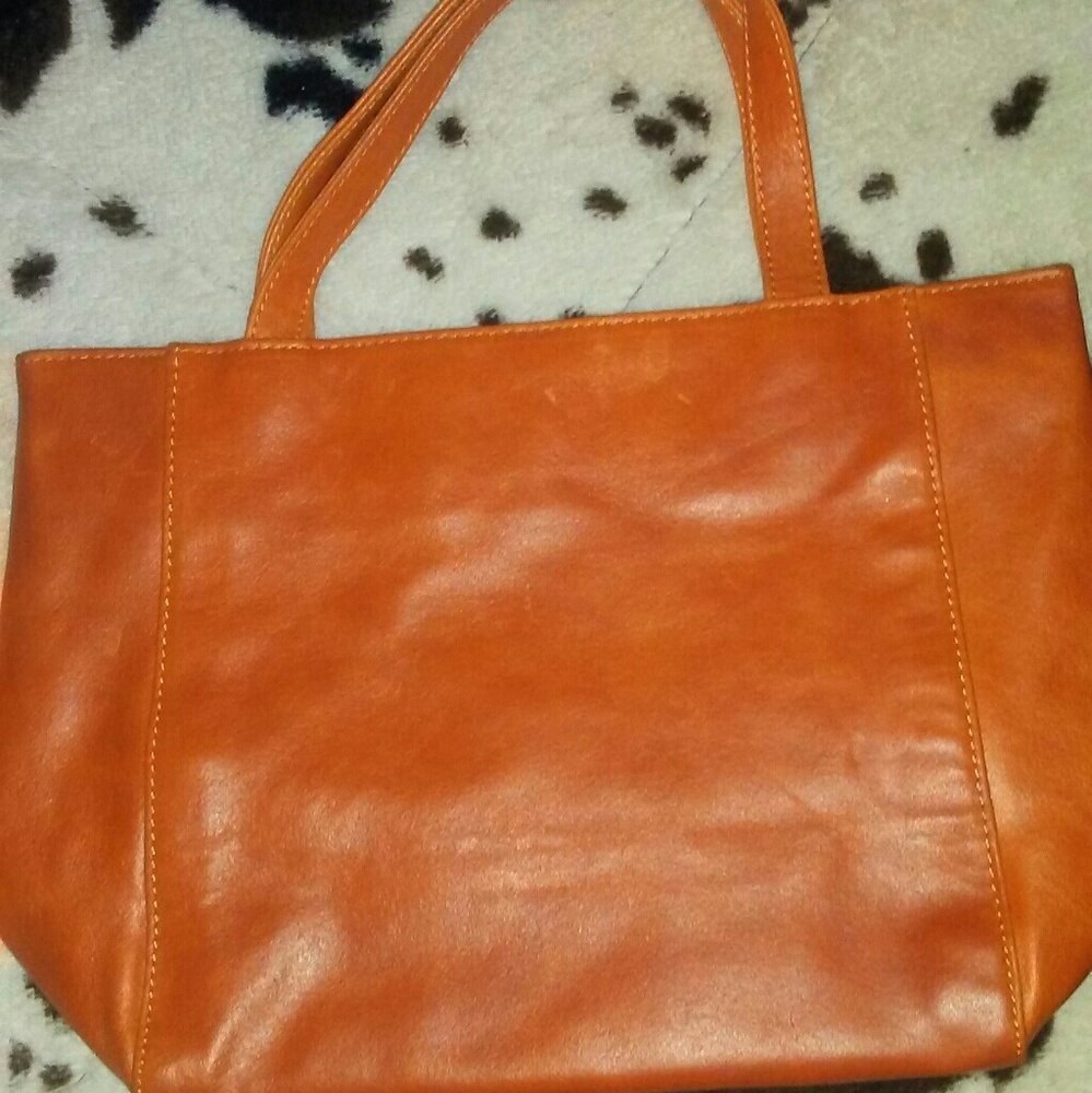 Orange Leather Wilson's Bag